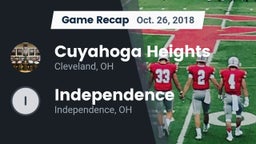 Recap: Cuyahoga Heights  vs. Independence  2018