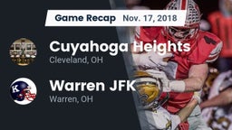 Recap: Cuyahoga Heights  vs. Warren JFK 2018