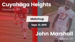 Matchup: Cuyahoga Heights vs. John Marshall  2019
