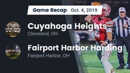 Recap: Cuyahoga Heights  vs. Fairport Harbor Harding  2019