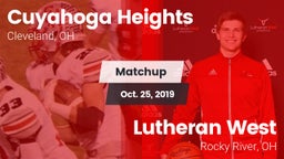 Matchup: Cuyahoga Heights vs. Lutheran West  2019
