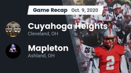 Recap: Cuyahoga Heights  vs. Mapleton  2020