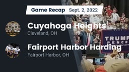 Recap: Cuyahoga Heights  vs. Fairport Harbor Harding  2022