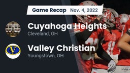 Recap: Cuyahoga Heights  vs. Valley Christian  2022