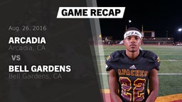 Recap: Arcadia  vs. Bell Gardens  2016