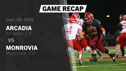 Recap: Arcadia  vs. Monrovia  2016