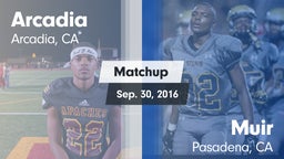 Matchup: Arcadia vs. Muir  2016