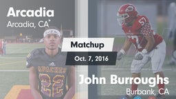 Matchup: Arcadia vs. John Burroughs  2016