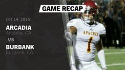 Recap: Arcadia  vs. Burbank  2016