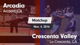 Matchup: Arcadia vs. Crescenta Valley  2016