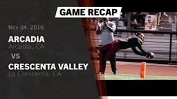 Recap: Arcadia  vs. Crescenta Valley  2016