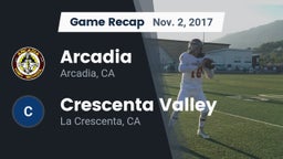 Recap: Arcadia  vs. Crescenta Valley  2017