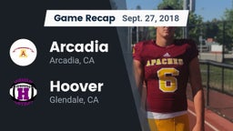 Recap: Arcadia  vs. Hoover  2018