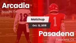 Matchup: Arcadia vs. Pasadena  2018