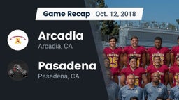 Recap: Arcadia  vs. Pasadena  2018