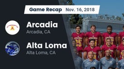 Recap: Arcadia  vs. Alta Loma  2018