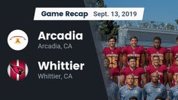 Recap: Arcadia  vs. Whittier  2019