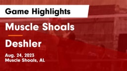 Muscle Shoals  vs Deshler  Game Highlights - Aug. 24, 2023