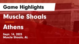 Muscle Shoals  vs Athens  Game Highlights - Sept. 14, 2023
