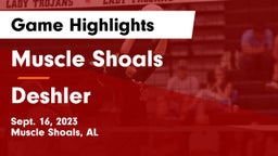 Muscle Shoals  vs Deshler  Game Highlights - Sept. 16, 2023