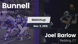 Matchup: Bunnell vs. Joel Barlow  2016
