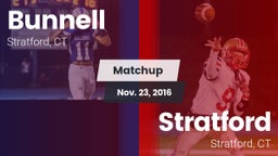 Matchup: Bunnell vs. Stratford  2016