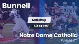 Matchup: Bunnell vs. Notre Dame Catholic  2017