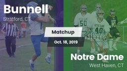 Matchup: Bunnell vs. Notre Dame  2019