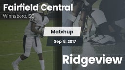 Matchup: Fairfield Central vs. Ridgeview  2017