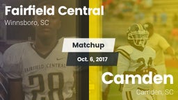 Matchup: Fairfield Central vs. Camden  2017