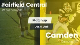 Matchup: Fairfield Central vs. Camden  2018