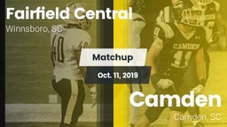 Matchup: Fairfield Central vs. Camden  2019
