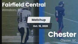 Matchup: Fairfield Central vs. Chester  2020
