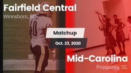 Matchup: Fairfield Central vs. Mid-Carolina  2020