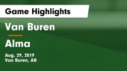 Van Buren  vs Alma  Game Highlights - Aug. 29, 2019