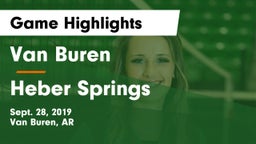 Van Buren  vs Heber Springs Game Highlights - Sept. 28, 2019