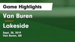 Van Buren  vs Lakeside  Game Highlights - Sept. 28, 2019