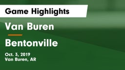 Van Buren  vs Bentonville  Game Highlights - Oct. 3, 2019