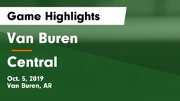 Van Buren  vs Central Game Highlights - Oct. 5, 2019