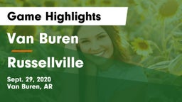 Van Buren  vs Russellville  Game Highlights - Sept. 29, 2020