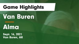 Van Buren  vs Alma  Game Highlights - Sept. 16, 2021
