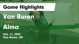 Van Buren  vs Alma  Game Highlights - Oct. 11, 2022