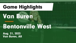 Van Buren  vs Bentonville West  Game Highlights - Aug. 21, 2023