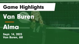 Van Buren  vs Alma  Game Highlights - Sept. 14, 2023