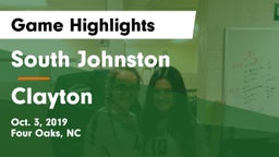 South Johnston  vs Clayton  Game Highlights - Oct. 3, 2019