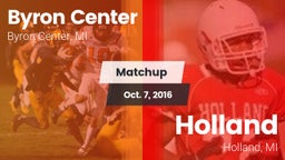 Matchup: Byron Center vs. Holland  2016