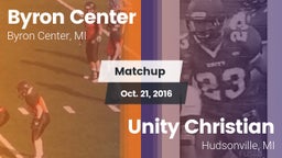 Matchup: Byron Center vs. Unity Christian  2016