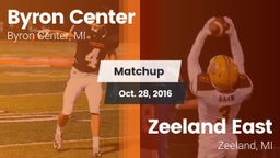Matchup: Byron Center vs. Zeeland East  2016