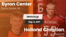 Matchup: Byron Center vs. Holland Christian  2017