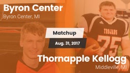 Matchup: Byron Center vs. Thornapple Kellogg  2017